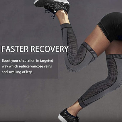 Full Leg Sleeves Long Compression Leg Sleeve Knee Sleeves Protect Leg, for Man Women Basketball, Arthritis Cycling Sport