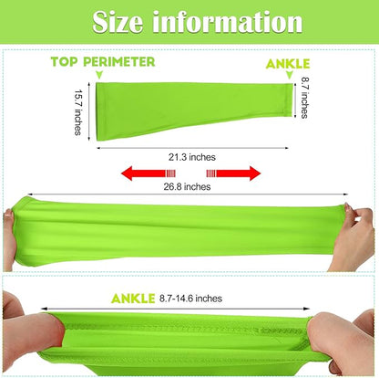 Skylety Leg Sleeves Compression Long Knee Sleeve UV Protect for Men Women Sport Basketball Football