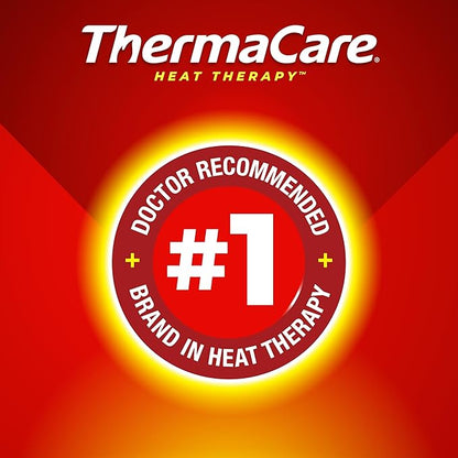 ThermaCare Portable Heating Pads - Adhesive, Disposable HeatWraps for Joint & Muscle Pain Relief - Multi-Purpose, Drug-Free Therapy with Flexible Fit (4-Count)