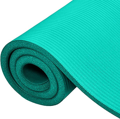 BalanceFrom Yoga Mat, 1-Inch Extra Thick High Density Exercise Mat, Anti-Tear Exercise Yoga Mat with Carrying Strap, Suitable for Various Yoga Exercises, Multiple Colors