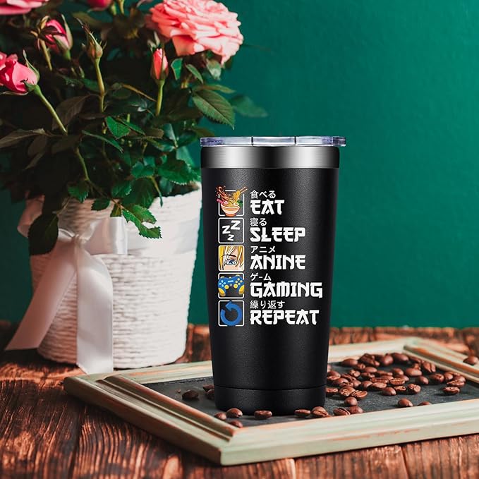 Anime Gifts for Men, Women - Kawaii Christmas, Birthday Gifts for Japanese Animation Fans, Lovers - Tumbler Cup 20 oz