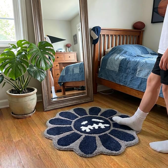 Trippy Happy Face Rug Cool Rugs Tufted Quick Dry Bath Mats