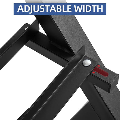Dumbbell Rack 3‑Tier – 1000 Lb Capacity Heavy Duty Weight Storage Rack For Dumbbells, Kettlebells & Gym Equipment, Adjustable Steel Frame, Black
