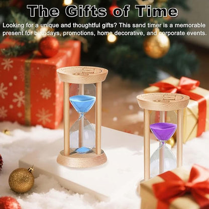 Wooden 15 Minute Sand Timer, 15 Min Hourglass, Reloj De Arena, Hour Glass SandWatch for Home, Office, Decorative, Game, Classroom
