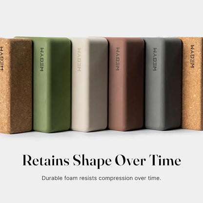 WeGym Yoga blocks with Anti-Slip, Comfortable Grip, Sturdy Sides for Secure Workouts at Home, for Yoga, and Pilate Training