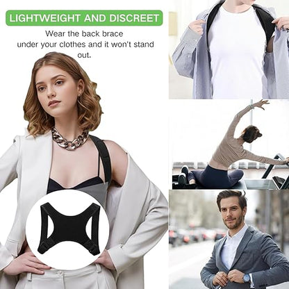 Posture Corrector for Men, Comfortable Straightener Posture Corrector, Breathable Back Brace for Men Lower Back, Back Support Brace, Spine, Shoulder and Neck Pain Relief