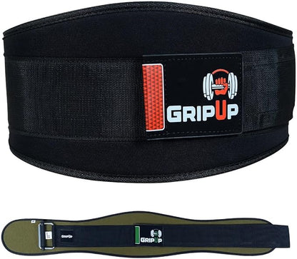 Self Locking Gym Weight Lifting Belt, 6.5” Double Locking Belt Padded Back Support, Olympic Lifting Athletes Fitness Bodybuilding Powerlifting Deadlift Squat Training for Men & Women