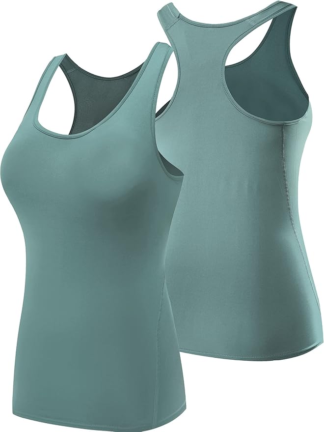 NELEUS Women's 3 Pack Compression Base Layer Dry Fit Tank Top