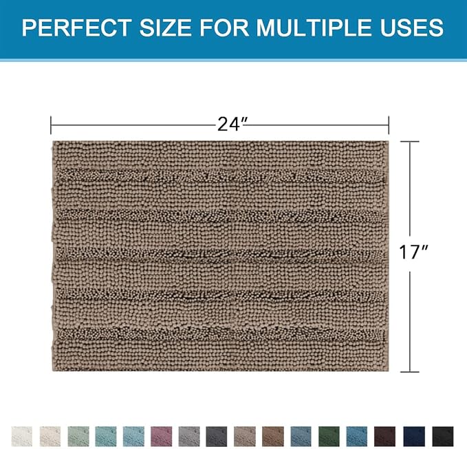 H.VERSAILTEX Bathroom Rugs Bath Rugs