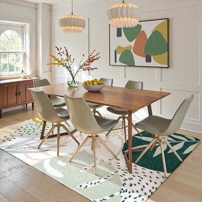 Lahome Green Machine Washable Rugs