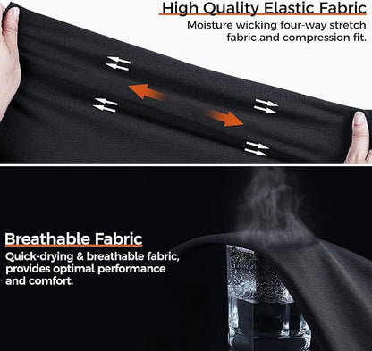 COOLOMG Basketball Compression Arm Sleeves for Baseball Football Volleyball Sports Youth Kids Adult