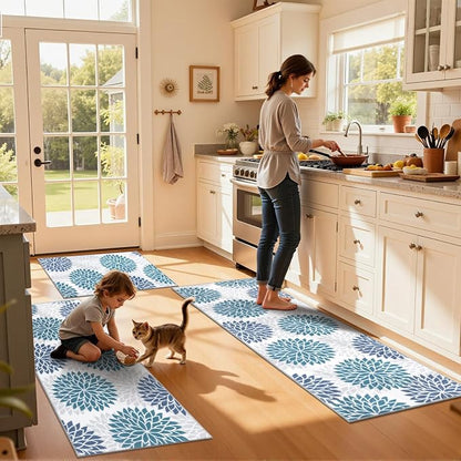Ileading Boho Kitchen Rugs Sets 3 Piece