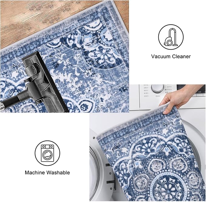 Ileading Boho Kitchen Rugs Sets 3 Piece