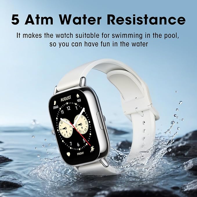 Xiaomi Redmi 5 Lite Smart Watch, Step Counter Watch for Women Men with 2" LCD Large Display, 140 Sports Modes, 5ATM Waterproof (Lite-Light Gold)