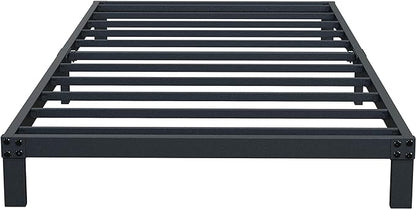 7 Inch Twin Bed Frames No Box Spring Need, Low Profile Metal Platform Twin Size Bed Frame, Heavy Duty Support Bedframes Twin, Easy Assembly