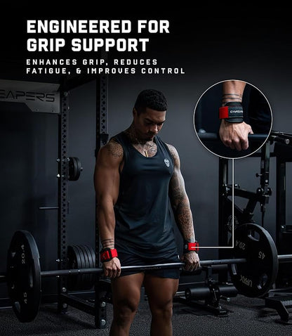 Gymreapers GripLink D-Ring Lifting Wrist Straps