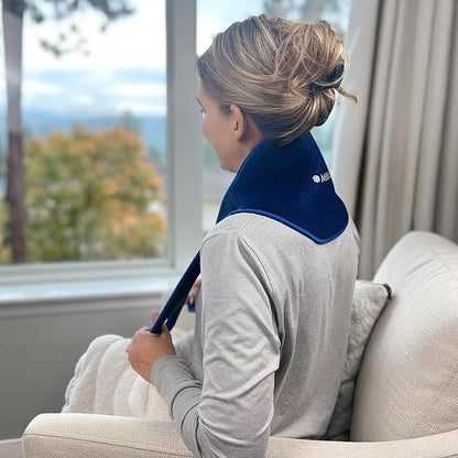 Miracle Back Relief Gel-Infused Compression Wrap for 360-Degree Neck, Shoulder & Back Support, Comfortable & Form Fitting Upper/Lower Back Support Wrap for Cold & Hot Compression