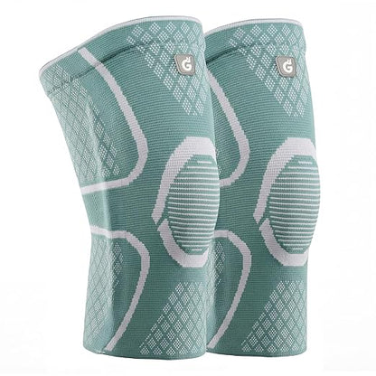 GOOGAH Knee Compression braces 2-Pack - Pain Relief Support for Arthritis, ACL & Meniscus Tears | Breathable Nylon Knee Sleeves for Men & Women | Sizes XXS-2XL