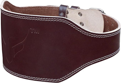 Mytra Fusion 6 inch Leather Weight Lifting Belt courted power lifting back support belt weight lifting belt men women weight lifting belt lever weight lifting powerlifting belt
