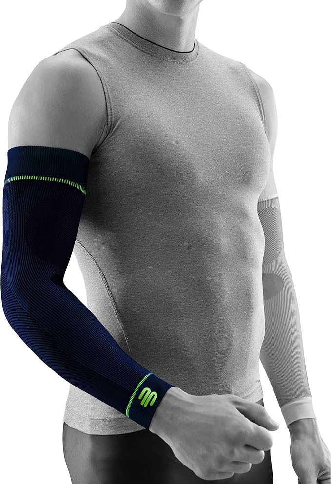 Bauerfeind Sports Compression Arm Sleeves - Gradient Compression Improves Oxygen/Blood Circulation - 1 Pair