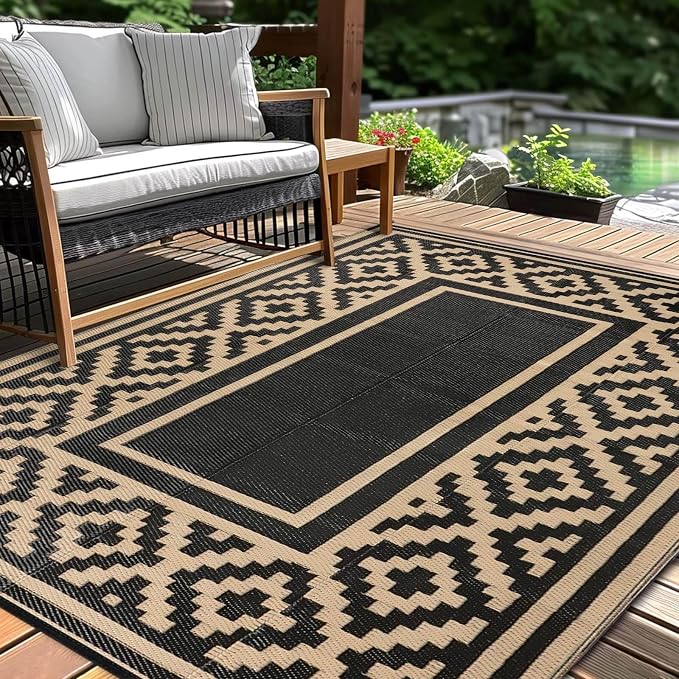 Outdoor Patio Plastic Straw Rug