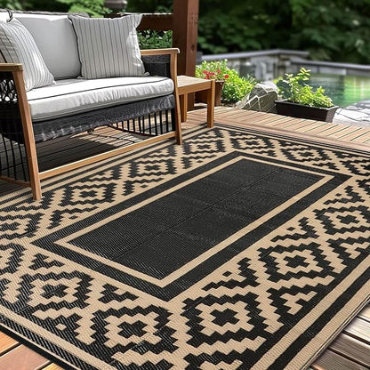Outdoor Patio Plastic Straw Rug