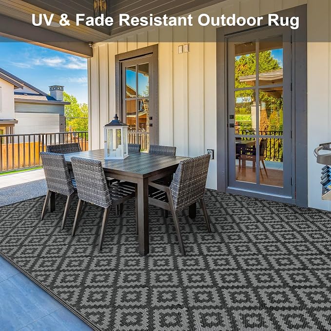 Outdoor Patio Plastic Straw Rug