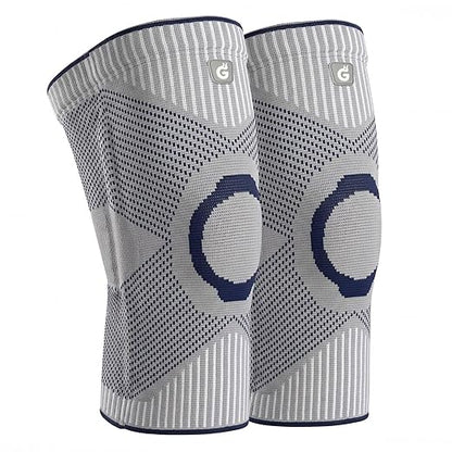GOOGAH Knee Compression braces 2-Pack - Pain Relief Support for Arthritis, ACL & Meniscus Tears | Breathable Nylon Knee Sleeves for Men & Women | Sizes XXS-2XL