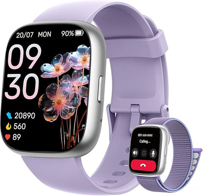 Smart Watch for Women Men, 2026 Upgrade Smartwatch [2 Bands, 44mm case], 1.83" Fitness Tracker Watch Alexa Built-in, Make/Answer Call, HR Sleep Stress Monitor, IP68 Waterproof Step Counter Watch