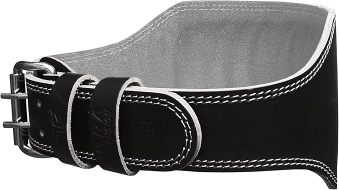 Mytra Fusion 6 inch Leather Weight Lifting Belt courted power lifting back support belt weight lifting belt men women weight lifting belt lever weight lifting powerlifting belt