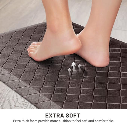 HappyTrends Kitchen Mat Cushioned Anti-Fatigue Kitchen Rug, Thick Waterproof