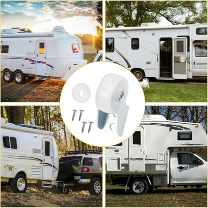 RV Door Awning Roller Wheel Replacement for JR Products 05004 Track, Universal Camper Screen Door Shade Parts, Travel Trailer Awning Replacement,Camper Canopy Roller Protector, Disc