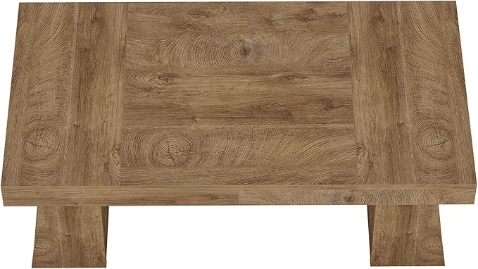Tribesigns 55" Executive Desk, Wooden Office Desk with Double Pedestal, Modern Simple Computer Writing Table for Home Office, Light Brown