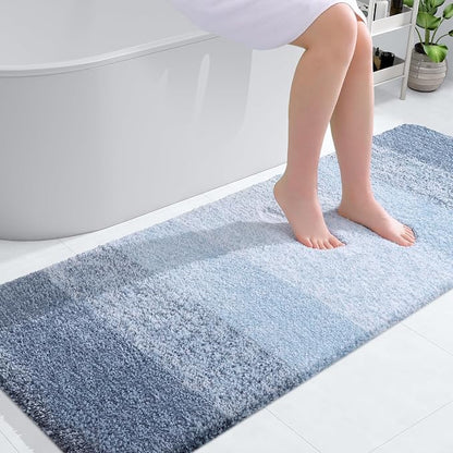 OLANLY Bathroom Runner Rugs Mat 59x24, Extra Soft Absorbent Microfiber Bath Rugs