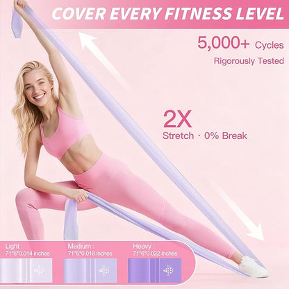 NANATI Pilates Kit, Pilates Essential Kit for Women, Pilates Equipment with 14.5" Pilates Ring and Ball, Resistance Bands,Dumbbells & Grip Socks Accessories, Home Pilates Workout Kit for Starter