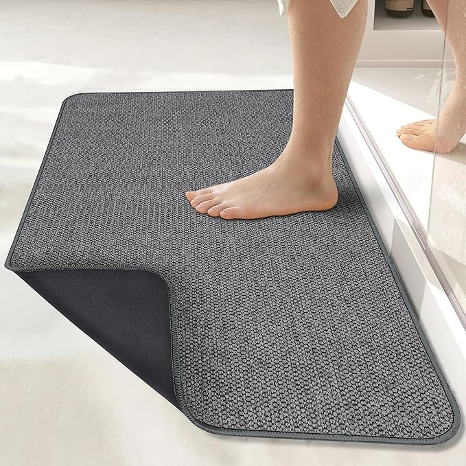 Bosap Bath Mat, Ultra Thin Bathroom Runner Rugs, Large Bath Mats