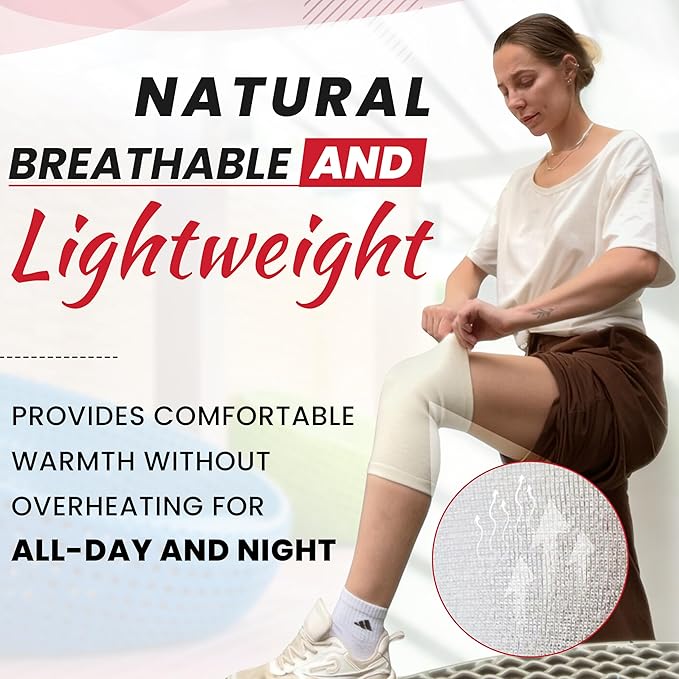 MAXAR Angora/Wool Knee Sleeve for Men & Women - Soft, Warm Support to Improve Circulation and Alleviate Arthritis Joint Pain - Lightweight Knee Warmer (XXL, 1 pc)