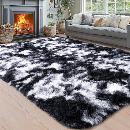 Area Rugs for Living Room 6x9, Ultra Soft Fluffy Rug for Bedroom, Modern Shaggy