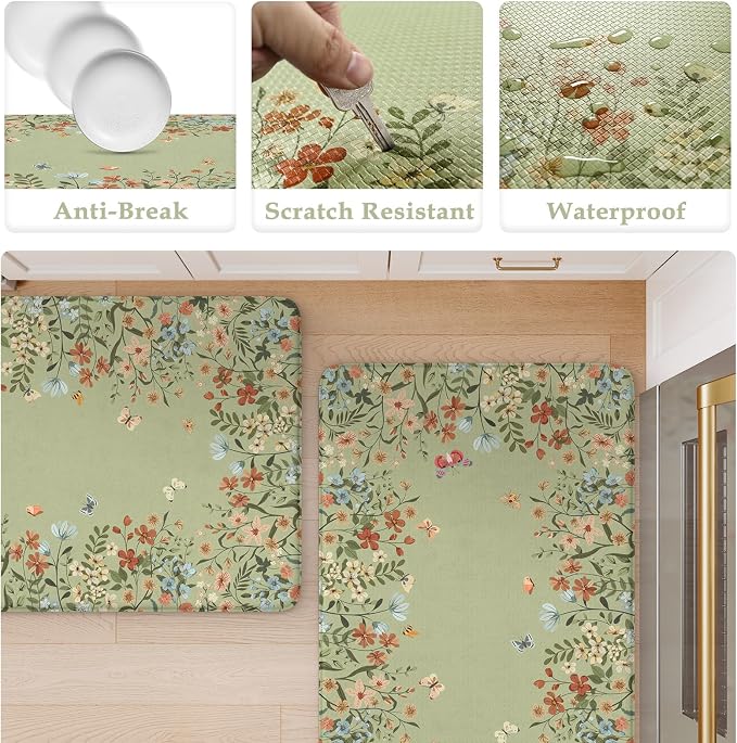 KIMODE Kitchen Mats for Floor Anti Fatigue, Padded Kitchen Floor Mats, Comfort