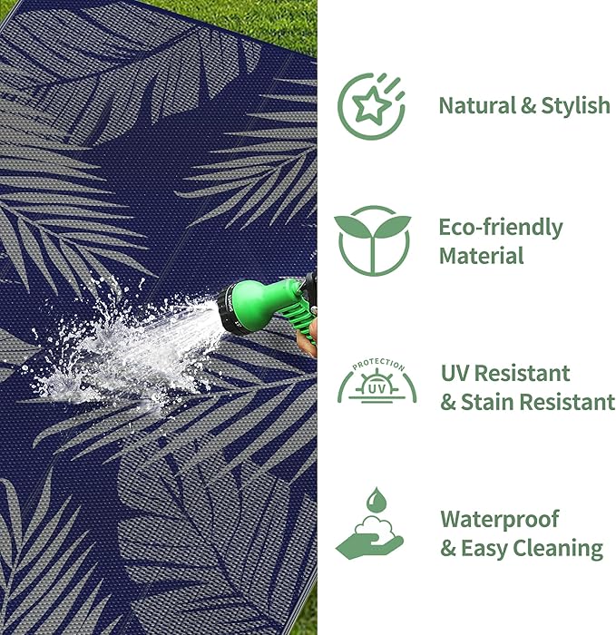 GENIMO Outdoor Rug 3' x 5' Waterproof