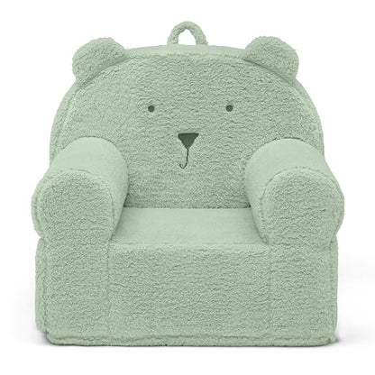 Delta Children babyGap Sherpa Bear Chair - Greenguard Gold Certified, Sage