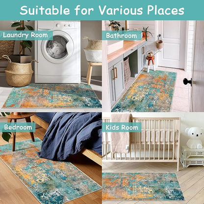 Lahome Kitchen Rugs, 2x4 Washable Rug