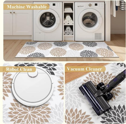 Ileading Boho Kitchen Rugs Sets 3 Piece