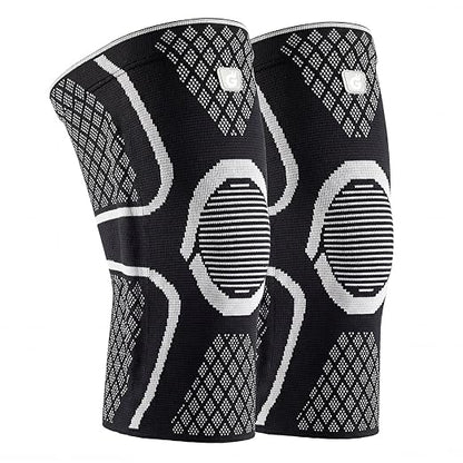 GOOGAH Knee Compression braces 2-Pack - Pain Relief Support for Arthritis, ACL & Meniscus Tears | Breathable Nylon Knee Sleeves for Men & Women | Sizes XXS-2XL