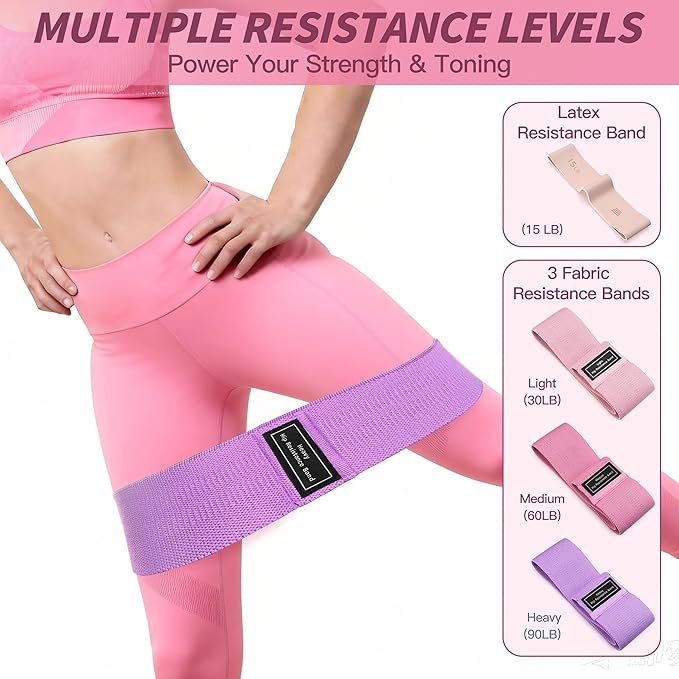 NANATI Pilates Kit, Pilates Essential Kit for Women, Pilates Equipment with 14.5" Pilates Ring and Ball, Resistance Bands,Dumbbells & Grip Socks Accessories, Home Pilates Workout Kit for Starter
