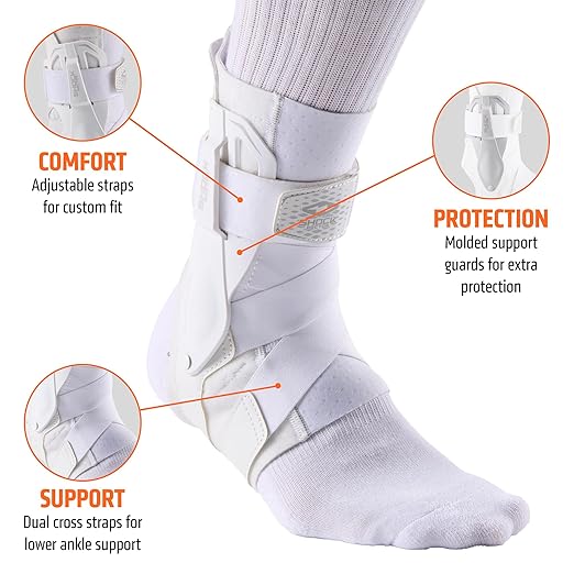 Shock Doctor L3 ZR Ankle Brace Right White S