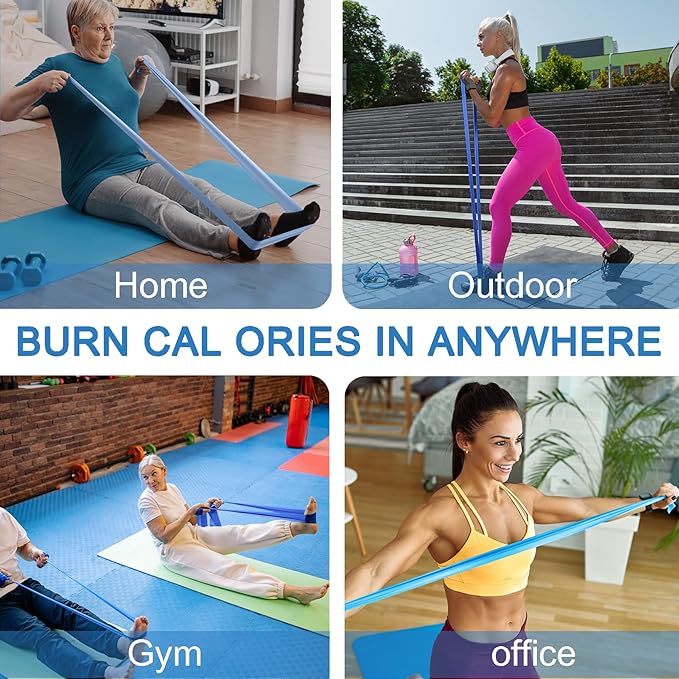 Lianjindun 5 Pcs Professional Resistance Bands. Latex-Free, Pilates Band, Work Out Bands, Stretch Bands for Working Out Women or Men, Exercise Bands Set for Pilates, Physical Therapy, Yoga