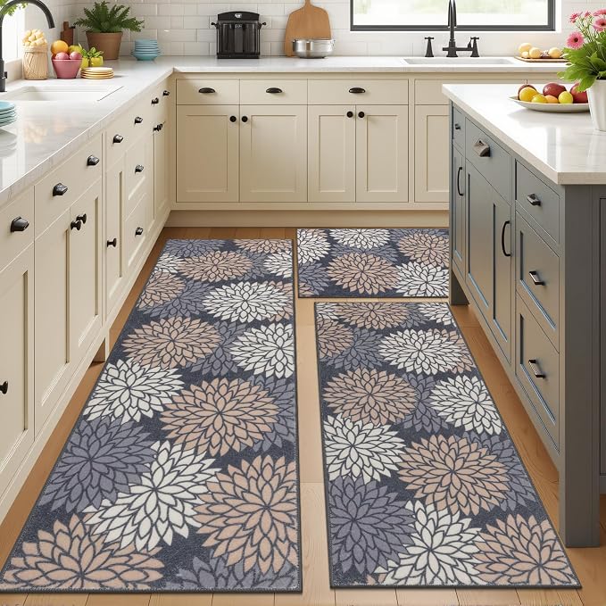 Ileading Boho Kitchen Rugs Sets 3 Piece