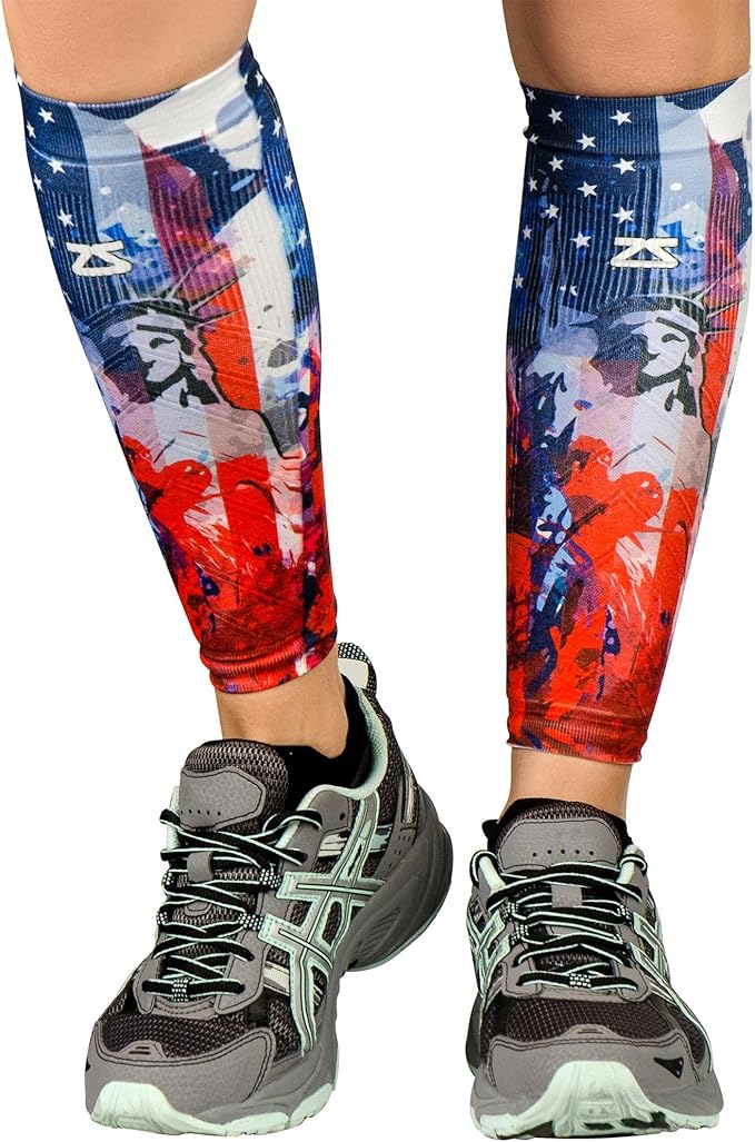 Zensah Running Leg Compression Sleeves - Shin Splint, Calf Compression Sleeve Men and Women