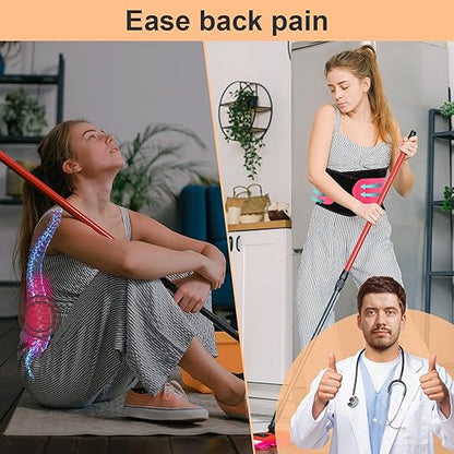 T TIMTAKBO 2.0 Version Lower Back Brace for Pain Relief, Back Brace for Lifting at Work, Back Brace for Herniated Disc and Sciatica, Back Support Belt for Women (Red,2XL Fits 39"-48" Belly Waist)